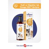 Fish Oil - Kedi Ve Köpekler Için Balık Yağı 200ml Omega 3 ve 6 Takviyesi Tüy ve Cilt Sağlığı Destekl