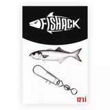Fishack Paslanmaz Klipsli Fırdöndü Gümüş No: 5 12'Li