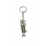 Fishbone Spirit – Balık Kılçığı Figürlü Gümüş Renk Unisex Metal Anahtarlık