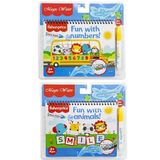 FISHER PRICE 2'li Set Water Painting Sulu Kalem Ile Sihirli Boyama Kitabı Fisher Price Hayvanlar Ve Sayılar
