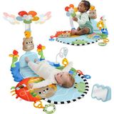 Fisher-Price® 3'ü 1 Arada Duyusal Gelişim™ Jimnastik Merkezi HYR60 | Yenidoğanlar Için Gelişime Yardımcı, Bebek Oyun Minderi ve Oyuncaklar