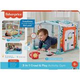 Fisher-Price 3ü1 Arada Sevimli Kulübe Jimnastik Merkezi Duyusal Gelişim İçin 5 Etkinlik Oyuncağı HJK45