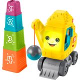 Fisher Price Bebek ve Yürümeye Başlayan Çocuk Öğrenme Oyuncak Sayısı ve Blokları, Işıklar, Müzik ve Sesler ile Yığın Vinç 9+ Aylık Bebekler için