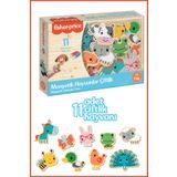 FISHER PRICE DİYTOY Mıknatıslı Manyetik Hayvanlar Çiftlik / Magnet Puzzle +3 yaş