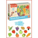 FISHER PRICE DİYTOY Mıknatıslı Meyve ve Sebzeler Buzdolabı ve Metal Yüzeylere Yapışan Magnet Puzzle
