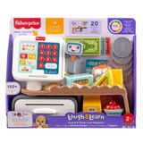 Fisher-Price Eğlen ve Öğren Market Kasası oyun seti, birden fazla dil desteğiyle yürüme çağındaki 2 yaş ve üzeri çocuklar için 20 parça içeren, JGW99