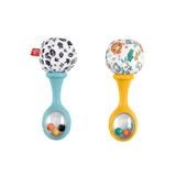 FISHER PRICE Fisher-Price Neşeli Marakas oyuncak, 3 ay ve üzeri bebekler için 2'li set, yüksek kontrastlı renkler