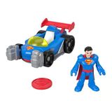 Fisher-Price Imaginext Dc Super Friends Araçlar Supermobile Jfj69 | 7,5 Cm Süpermen Aksiyon Figürü Oyuncak Araba, Atıcı Ve 2 Disk Dahil Aksesuar Seti Jfj69