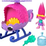 Fisher-Price Imaginext DreamWorks Trolls Oyuncak Helikopteri ve Haşhaş Figürü Oyun Seti, Dönen Pervaneli Haşhaş Helikopteri, 3-8 Yaş