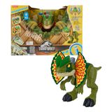 Fisher-Price Imaginext Jurassic Dünya Dinozor Oyuncağı, Thrash Saldırı Dilophosaurus 36+ İnç Işıklar ve Sesler ile Sembolik Oyun Çocuklar Yaş 3+ Yaş