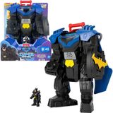 Fisher-Price Işıklı, sesli ve hareketli Imaginext DC Super Friends Batman Uçuş Aracı, 7,5 cm'lik aksiyon figürü, fırlatıcı ve disklerle 36,5 cm'lik oyuncak, JDL03