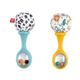 Fisher-Price Neşeli Marakas Fisher-Price Neşeli Marakas oyuncak, 3 ay ve üzeri bebekler için 2'li set, yüksek kontrastlı renkler HMF34