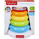 Fisher-Price Renkli Halkalar Doğa Dostu BPA İçermez Kolay Temizlenir Eğlenceli Bebek Oyuncağı