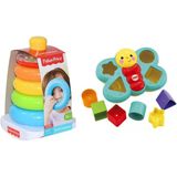 Fisher-Price Şekil Eşleştirme Arkadaşı Kelebek ve Renkli Halkalar Oyuncak Seti