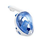 FisherSub Çocuk Tam Yüz Full Face Şnorkel Maske Seti -Xs - Tek Beden - Mavi