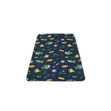 Fishes Oyun Matı 100X150 Cm Bebek Çocuk Halısı Balıklar Lacivert Yenidoğan Yumuşak Aktivite Etkinlik Örtüsü