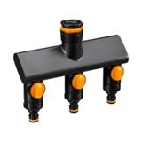 Fiskars 1070578 Üç Yollu Musluk Bağlantı Aparatı (21Mm/26,5Mm/33,3Mm)