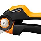 Fiskars Bypass L Bahçe Makası, X serisi PowerGear, P961, Döner sap, Taze dallar için, Yapışmaz kaplama, Paslanmaz çelik bıçaklar, Uzunluk: 22,2 cm, Siyah/Turuncu, 1057175