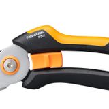 Fiskars Bypass M Bahçe Makası, Masif, P321, Taze dallar ve çalılar için, Yapışmaz kaplama, Paslanmaz çelik bıçaklar, Uzunluk: 20,1 cm, Siyah/Turuncu, 1057162