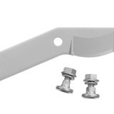 Fiskars Bypass şanzıman makasları için orijinal yedek bıçak ve vidalar L108, L104, LX94, LX98, L78, L94, L98, gri, 1026285