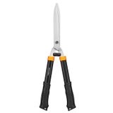 Fiskars HS21 Çit Budama Makinesi, Çit ve Çalıları Budamak İçin, Uzunluk 59 cm, Sertleştirilmiş Çelik Bıçaklar/Yumuşak Dokunuşlu Plastik Sap, Siyah/Turuncu, Düz, 1026827