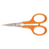 Fiskars Kavisli bıçaklı manikür/nakış makası, Toplam uzunluk: 10 cm, Sağ ve sol elini kullananlar için, Paslanmaz çelik bıçaklar/plastik saplar, Klasik, 1005144