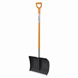 Fiskars Küçük ve büyük kar miktarları için kar küreği, yaprak genişliği: 52 cm, plastik yaprak/alüminyum sap, siyah/turuncu, SnowXpert, 1003469