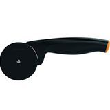 Fiskars pizza kesicisi ile yüksek kaliteli plastik-kesim parçası kesim, 19 cm, fonksiyonel form, siyah/turuncu, 1019533