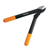 Fiskars PowerGear L31, 1000581 örs dişli budama makası, kuru ve sert ahşap için, yapışmaz kaplama, sertleştirilmiş hassas çelik, uzunluk: 39 cm, siyah/turuncu,