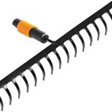 Fiskars QuikFit, 1000654 tırmık, 16 dişli, alet başlığı, genişlik: 40 cm, sertleştirilmiş çelik dişler, siyah/turuncu, QuikFit
