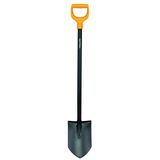 Fiskars Sert, taşlı zeminler için bahçıvan küreği, sivri, uzunluk: 117 cm, çelik yaprak ve sap, plastik sap, siyah/turuncu, sağlam, 1003455