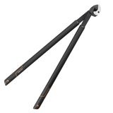 Fiskars SingleStep Amboss budama makası, kuru ve sert ahşap için, yapışmaz kaplama, sertleştirilmiş hassas çelik, uzunluk: 82 cm, siyah, L39, 1001430