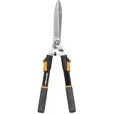 Fiskars Teleskopik Çit Budama Makinesi, SoftGrip Saplar, Yüksek Kaliteli Çelik Bıçaklar, Uzunluk: 63-83 cm, Siyah/Turuncu, HS13, 1027527