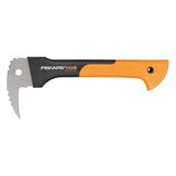 Fiskars WoodXpert Zapa XA2, Uzunluk: 34,8 cm, Sertleştirilmiş çelik bıçak/Fiberglas saplı güçlendirilmiş sentetik malzeme, Koruyucu kılıf dahil, Siyah/Turuncu, 1003622
