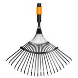 Fiskars Yelpaze süpürge, alet başlığı, 20 dişli, genişlik: 56 cm, çelik dişler, siyah/turuncu, QuikFit, 1000644