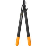Fiskars Yeşil odun için baypas bıçaklı sırık, PowerGear raf sistemi, Yapışmaz kaplama, Kesme çapı: 3,8 cm, Sertleştirilmiş çelik, Uzunluk: 55 cm, Siyah/Turuncu, L74, 1000582
