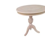 Fiskos 18187 Baba ayak Klasik Model Ahşp Kayın ayak HAM MDF tabla Demont EL Yapım