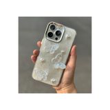FİŞNEİLETİŞİM iPhone 15 Pro Uyumlu 3D Kelebek Desenli Kalplı Kılıf, Çok Renkli