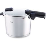 Fissler Bluepoint Düdüklü Tencere 8.0 Lt Paslanmaz Çelik Tekli Hacim Siyah Renk - 4,5 L