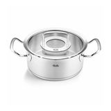 Fissler Original Profi Collection 20 cm Cam Kapak Kısa Tencere