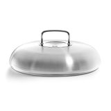 Fissler Orijinal Profi Collection/paslanmaz çelik yüksek kapak yuvarlak (Ø 24 cm) tencere, tava ve servis tavaları için - indüksiyon, gümüş