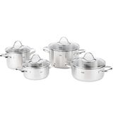 Fissler Paris 4 Parça Paslanmaz Çelik 18-10 Tencere Seti