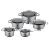 Fissler Phi Collection Cam Kapak 9 Parça Tencere Seti