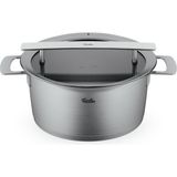 Fissler Phi Collection Cam Kapak Kısa Tencere 24 cm - Gri