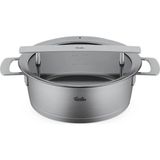 Fissler Phi Collection Cam Kapak Sığ Tencere 24 cm - Gri