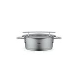 Fissler Phi Collection kızartma tavası (20 cm, 2,3 l), cam kapaklı, paslanmaz çelik, indüksiyonlu ocaklara uygun, enerji tasarruflu, bulaşık makinesinde yıkanabilir, üstün kalite, Almanya'da