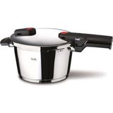 Fissler Redpoint Paslanmaz Çelik Düdüklü Tencere 4.5 lt Tekli Siyah Tasarım - 4,5 L