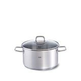 Fissler Viseo Cam Kapak Çelik Derin Tencere 24 Cm