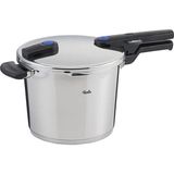 Fissler Vitaquick 6 lt Tekli Düdüklü Tencere Paslanmaz Çelik Malzeme ile Siyah Renk