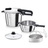 Fissler Vitaquick 6+3.5 lt Gri Düdüklü Tencere Set